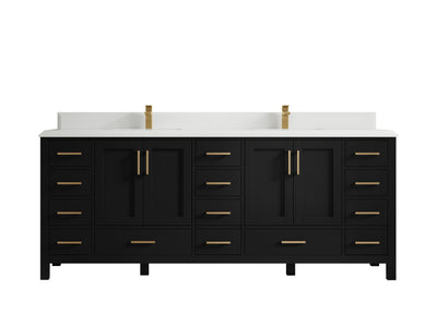 Malibu 84 in. W x 22 in. D Double Sink Bathroom Vanity - Willow Bath and Vanity