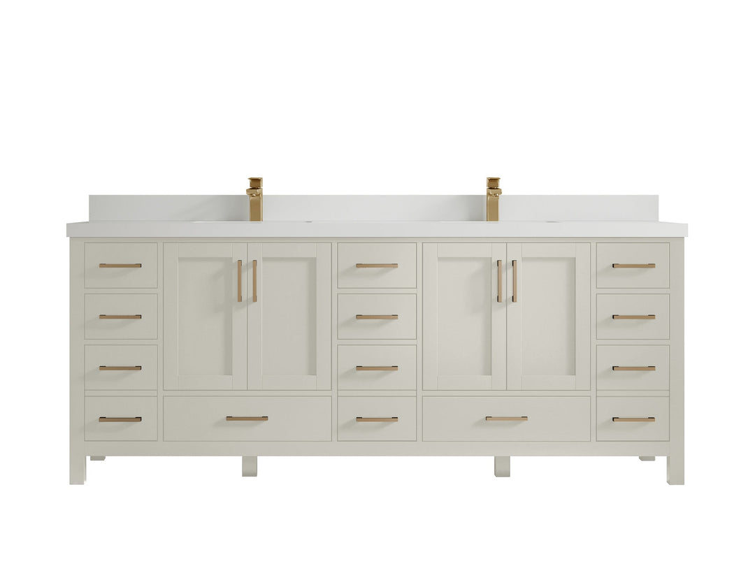 Malibu 84 in. W x 22 in. D Double Sink Bathroom Vanity - Willow Bath and Vanity