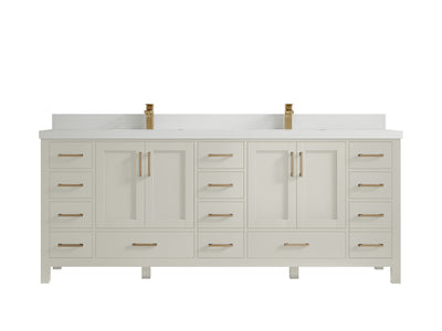 Malibu 84 in. W x 22 in. D Double Sink Bathroom Vanity - Willow Bath and Vanity