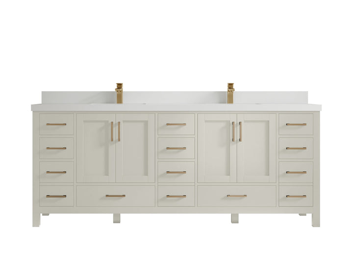 Malibu 84 in. W x 22 in. D Double Sink Bathroom Vanity - photo 43