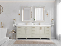 Malibu 84 in. W x 22 in. D Double Sink Bathroom Vanity - photo 4