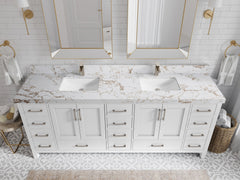 Malibu 84 in. W x 22 in. D Double Sink Bathroom Vanity - photo 38