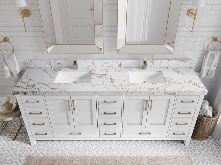 Malibu 84 in. W x 22 in. D Double Sink Bathroom Vanity - photo 38