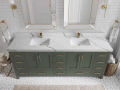 Malibu 84 in. W x 22 in. D Double Sink Bathroom Vanity - photo 16