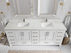 Malibu 84 in. W x 22 in. D Double Sink Bathroom Vanity - photo 18