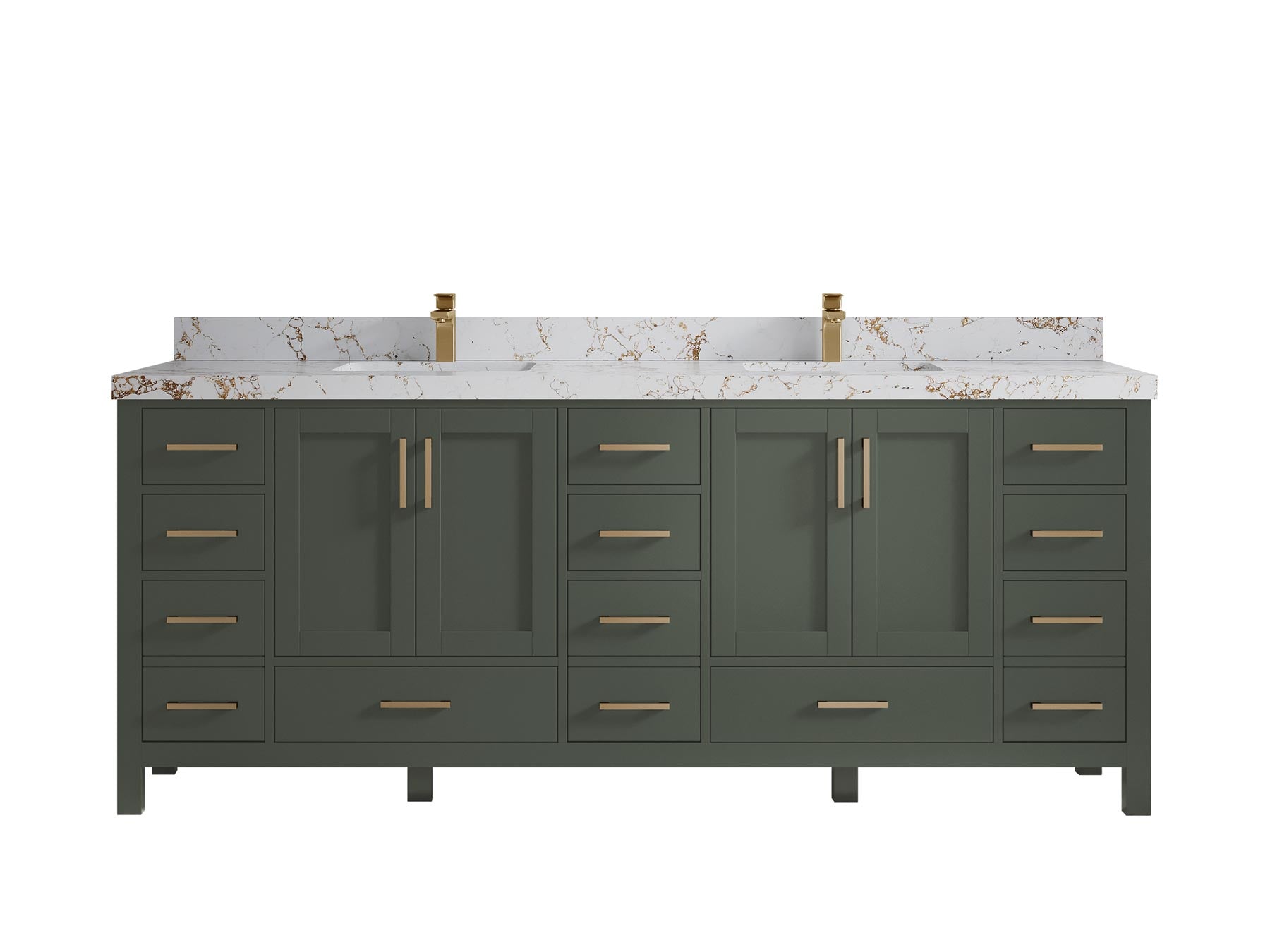 Malibu 84 in. W x 22 in. D Double Sink Bathroom Vanity - Willow Bath and Vanity