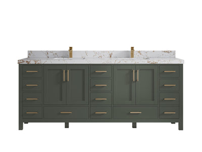 Malibu 84 in. W x 22 in. D Double Sink Bathroom Vanity - Willow Bath and Vanity