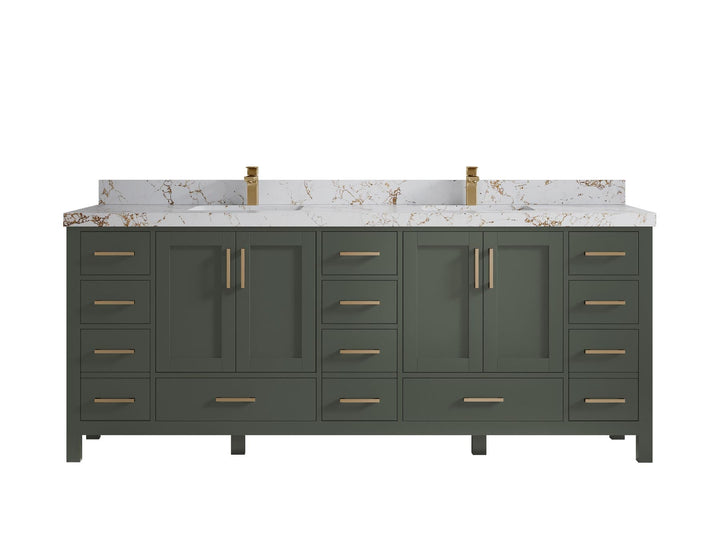 Malibu 84 in. W x 22 in. D Double Sink Bathroom Vanity - photo 39