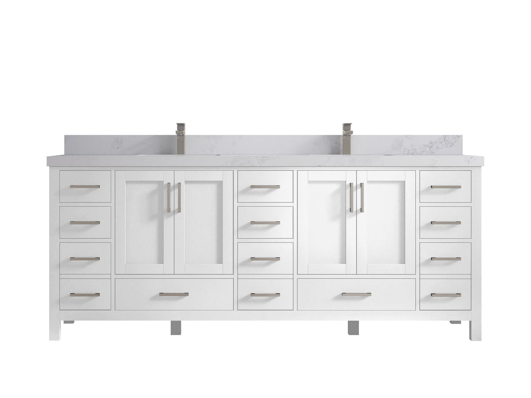 Malibu 84 in. W x 22 in. D Double Sink Bathroom Vanity - Willow Bath and Vanity