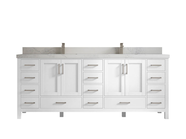 Malibu 84 in. W x 22 in. D Double Sink Bathroom Vanity - photo 1