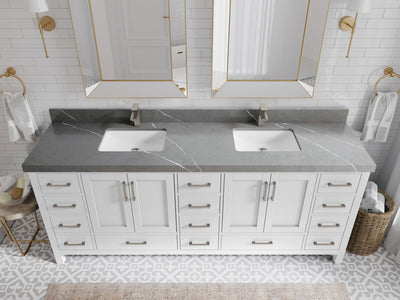 Malibu 84 in. W x 22 in. D Double Sink Bathroom Vanity - Willow Bath and Vanity