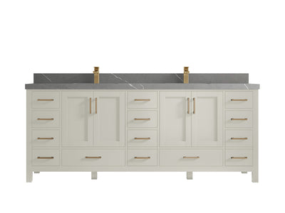 Malibu 84 in. W x 22 in. D Double Sink Bathroom Vanity - Willow Bath and Vanity