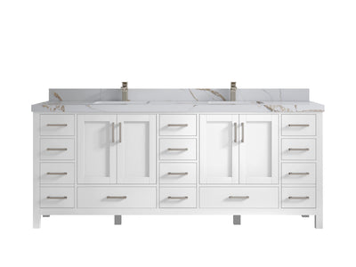 Malibu 84 in. W x 22 in. D Double Sink Bathroom Vanity - Willow Bath and Vanity