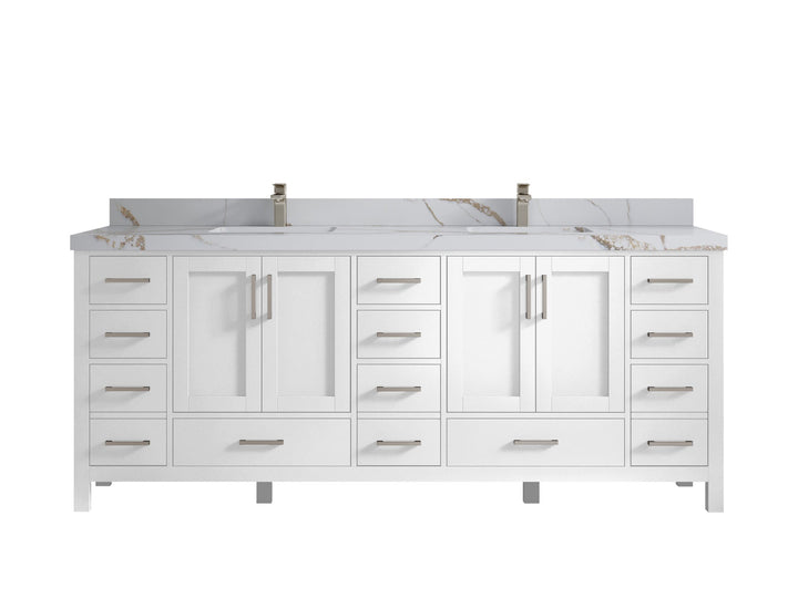 Malibu 84 in. W x 22 in. D Double Sink Bathroom Vanity - photo 15