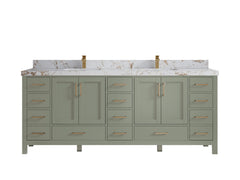 Malibu 84 in. W x 22 in. D Double Sink Bathroom Vanity - photo 39