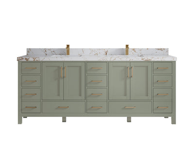 Malibu 84 in. W x 22 in. D Double Sink Bathroom Vanity - Willow Bath and Vanity