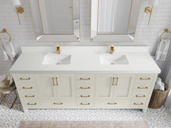 Malibu 84 in. W x 22 in. D Double Sink Bathroom Vanity - photo 44