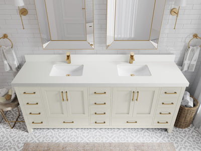 Malibu 84 in. W x 22 in. D Double Sink Bathroom Vanity - Willow Bath and Vanity