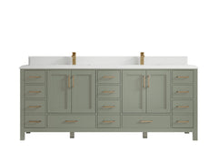 Malibu 84 in. W x 22 in. D Double Sink Bathroom Vanity - photo 29