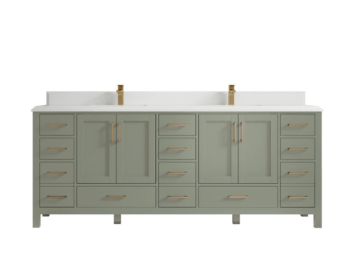 Malibu 84 in. W x 22 in. D Double Sink Bathroom Vanity - photo 29