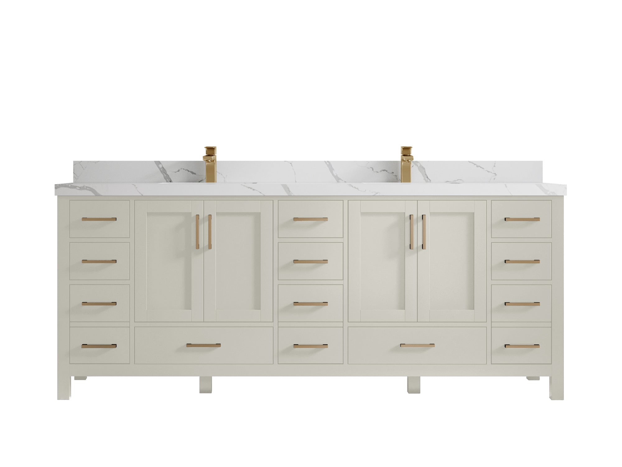 Malibu 84 in. W x 22 in. D Double Sink Bathroom Vanity - Willow Bath and Vanity