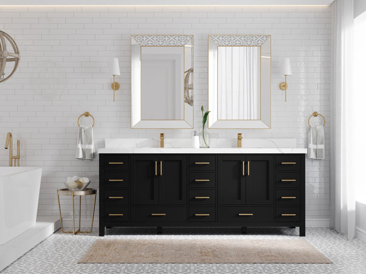 Malibu 84 in. W x 22 in. D Double Sink Bathroom Vanity - photo 4