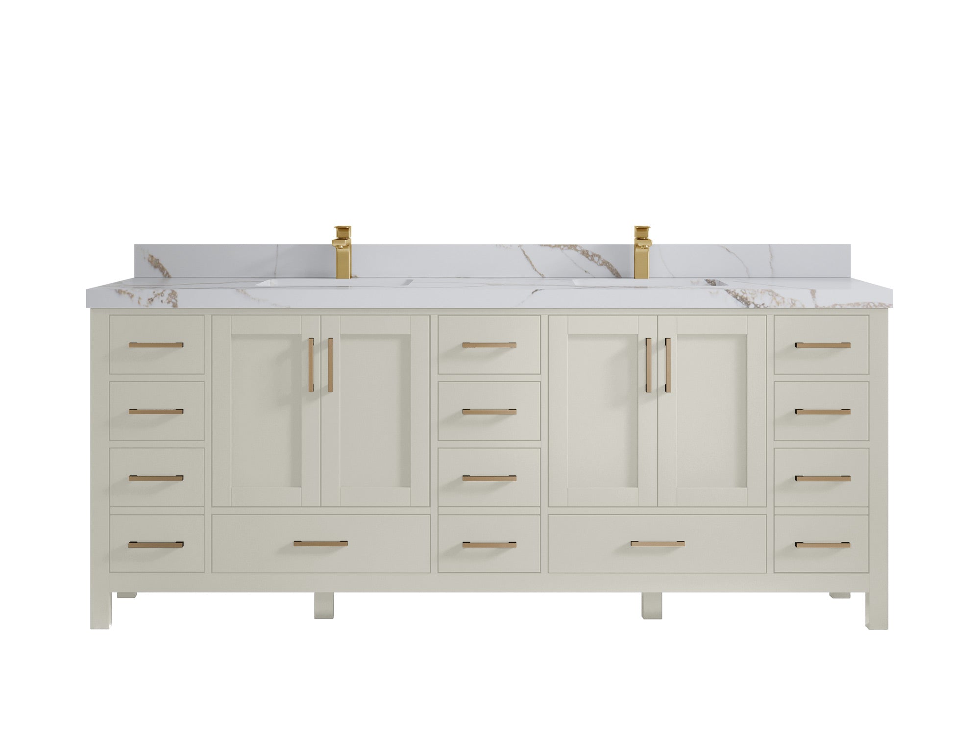 Malibu 84 in. W x 22 in. D Double Sink Bathroom Vanity - Willow Bath and Vanity