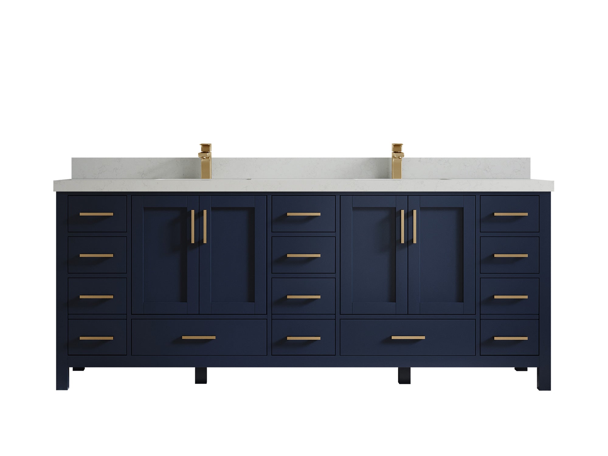 Malibu 84 in. W x 22 in. D Double Sink Bathroom Vanity - Willow Bath and Vanity
