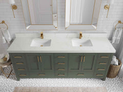Malibu 84 in. W x 22 in. D Double Sink Bathroom Vanity - photo 30