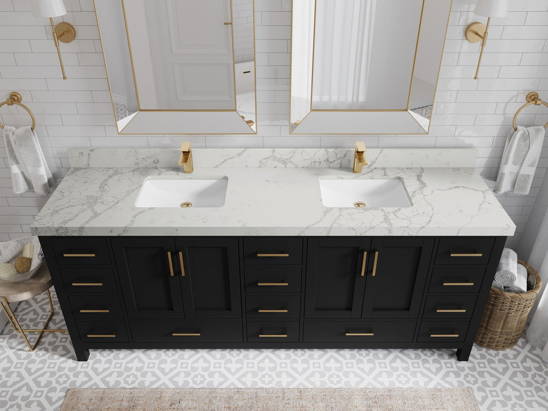Malibu 84 in. W x 22 in. D Double Sink Bathroom Vanity - Willow Bath and Vanity