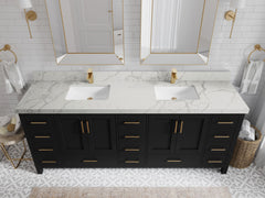 Malibu 84 in. W x 22 in. D Double Sink Bathroom Vanity - photo 42