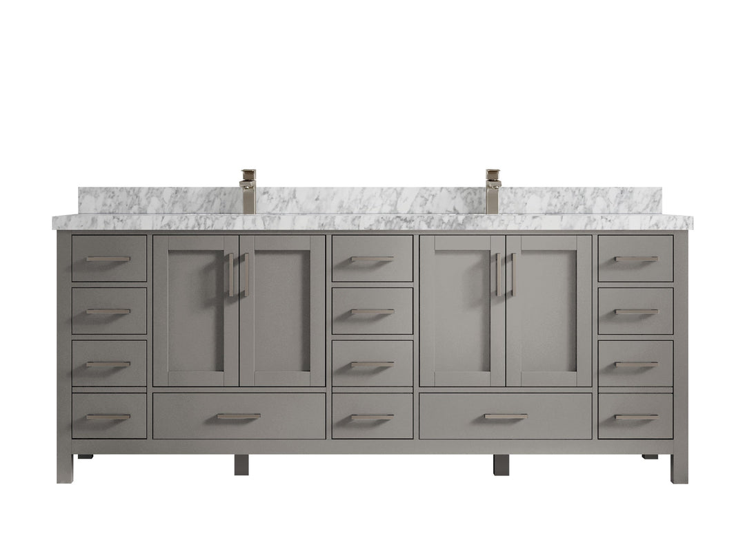 Malibu 84 in. W x 22 in. D Double Sink Bathroom Vanity - Willow Bath and Vanity