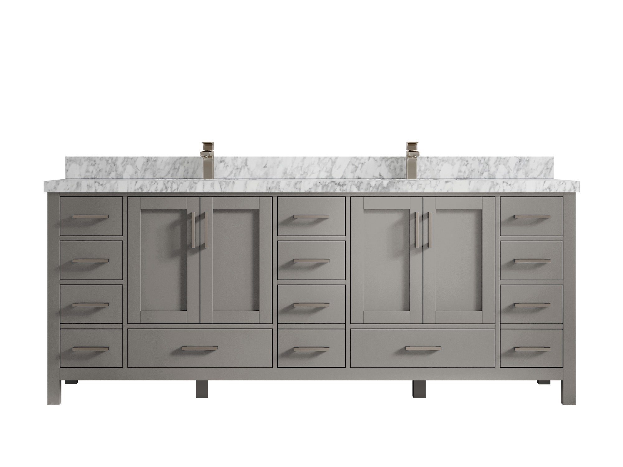 Malibu 84 in. W x 22 in. D Double Sink Bathroom Vanity - Willow Bath and Vanity