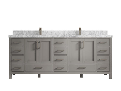 Malibu 84 in. W x 22 in. D Double Sink Bathroom Vanity - Willow Bath and Vanity
