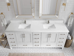 Malibu 84 in. W x 22 in. D Double Sink Bathroom Vanity - photo 26