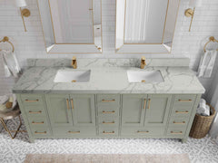 Malibu 84 in. W x 22 in. D Double Sink Bathroom Vanity - photo 42