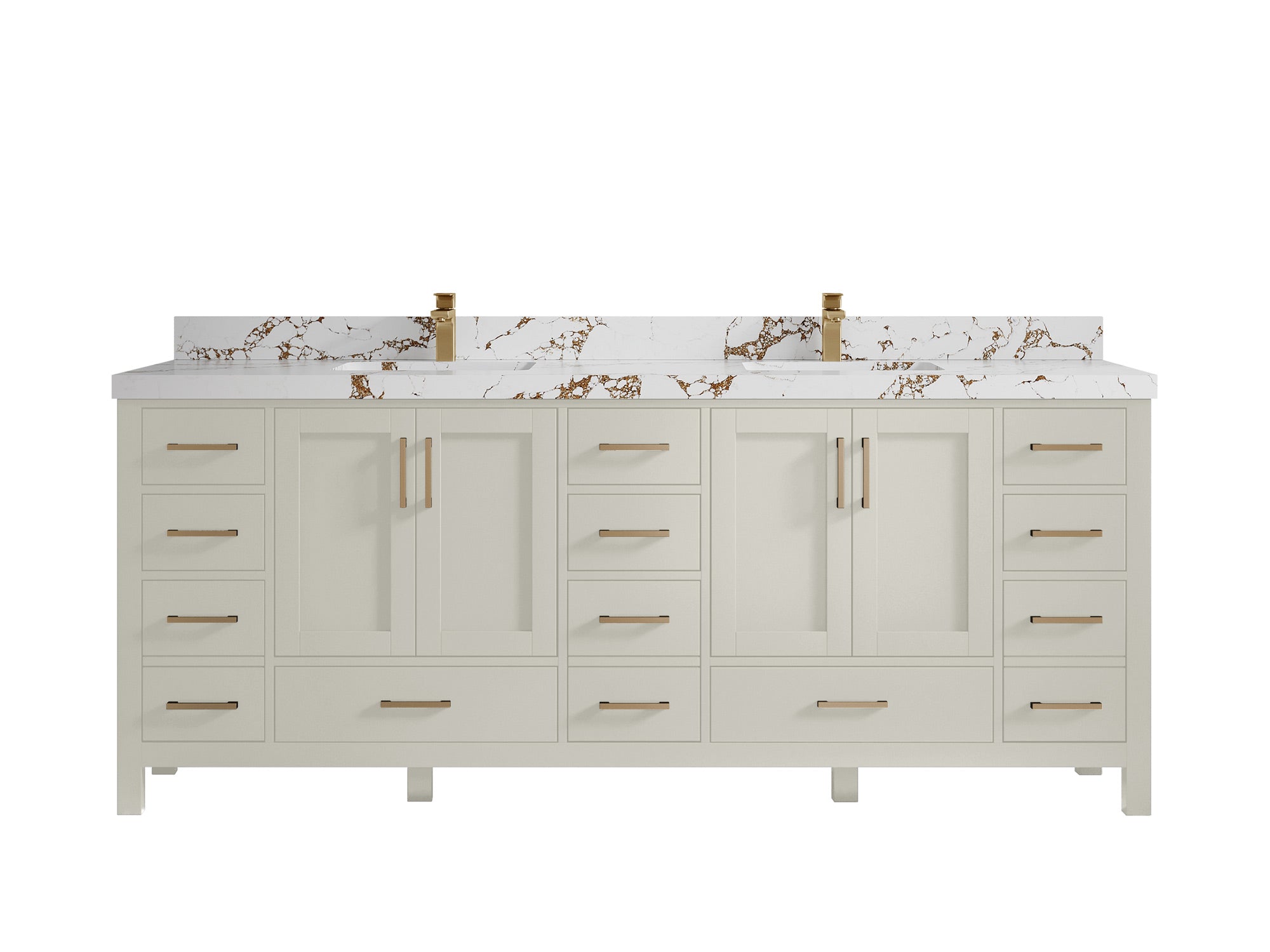 Malibu 84 in. W x 22 in. D Double Sink Bathroom Vanity - Willow Bath and Vanity