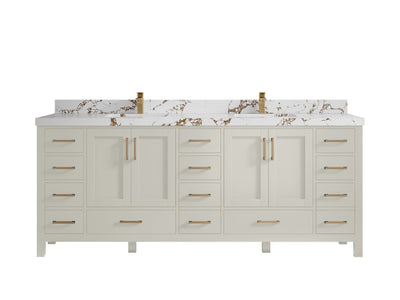 Malibu 84 in. W x 22 in. D Double Sink Bathroom Vanity - Willow Bath and Vanity