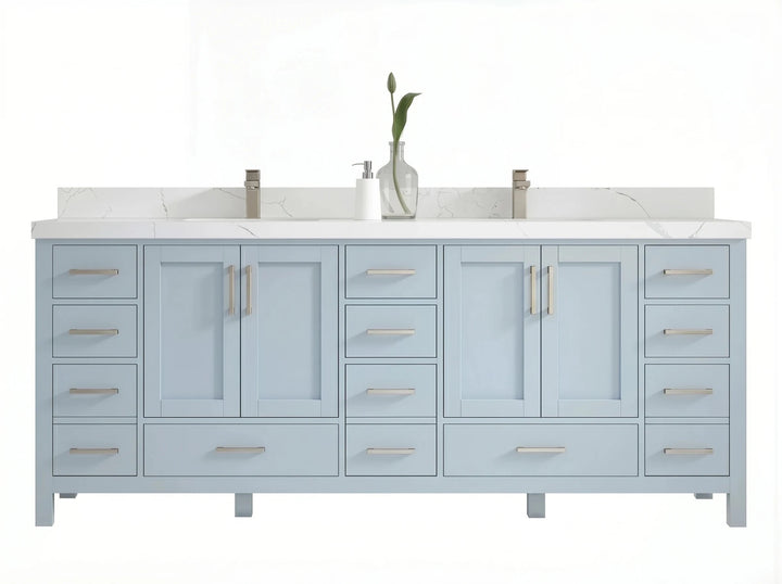 Malibu 84 in. W x 22 in. D Double Sink Bathroom Vanity - photo 1
