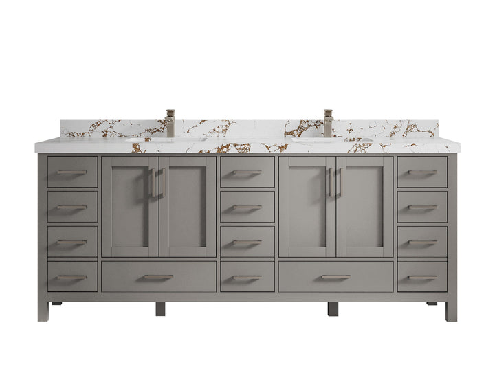 Malibu 84 in. W x 22 in. D Double Sink Bathroom Vanity - photo 37