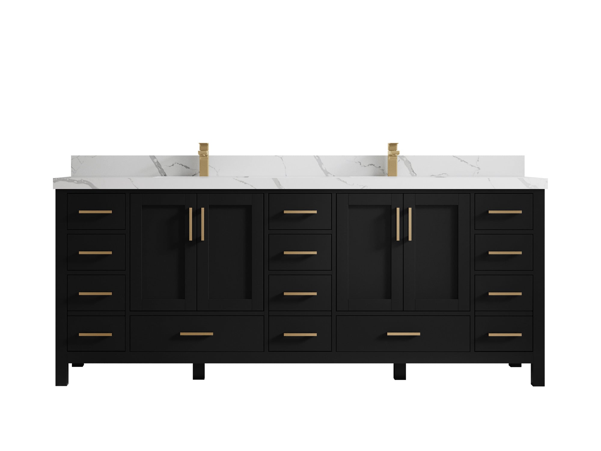 Malibu 84 in. W x 22 in. D Double Sink Bathroom Vanity - Willow Bath and Vanity