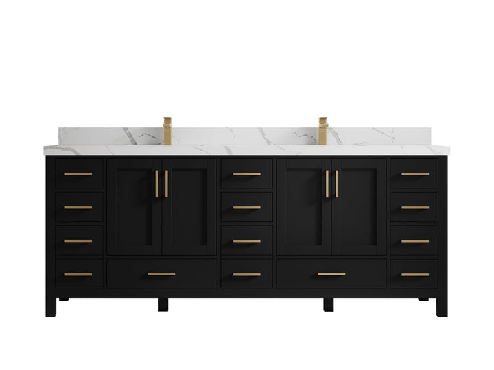 Malibu 84 in. W x 22 in. D Double Sink Bathroom Vanity - photo 19