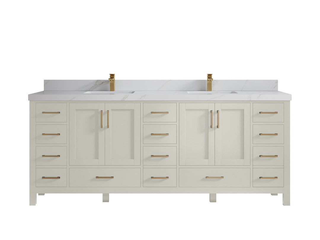 Malibu 84 in. W x 22 in. D Double Sink Bathroom Vanity - Willow Bath and Vanity