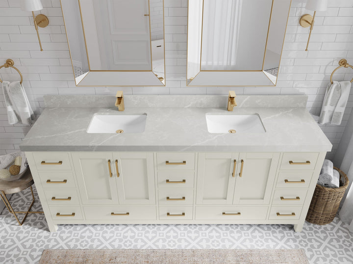 Malibu 84 in. W x 22 in. D Double Sink Bathroom Vanity - photo 32