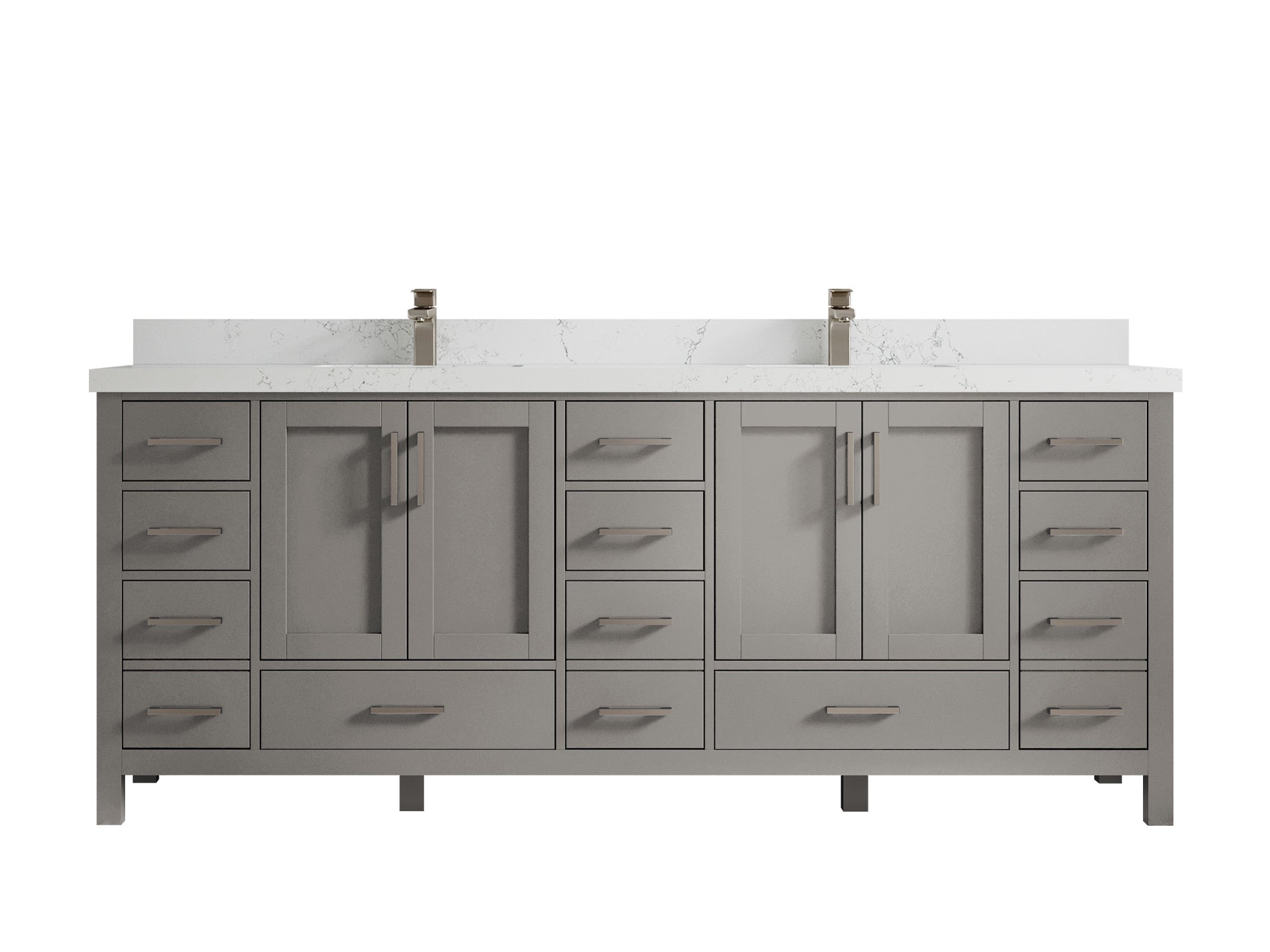 Malibu 84 in. W x 22 in. D Double Sink Bathroom Vanity - Willow Bath and Vanity