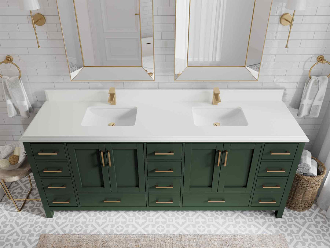 Malibu 84 in. W x 22 in. D Double Sink Bathroom Vanity - Willow Bath and Vanity