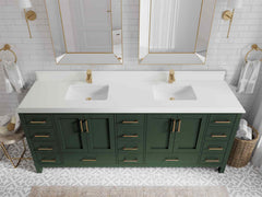 Malibu 84 in. W x 22 in. D Double Sink Bathroom Vanity - photo 28