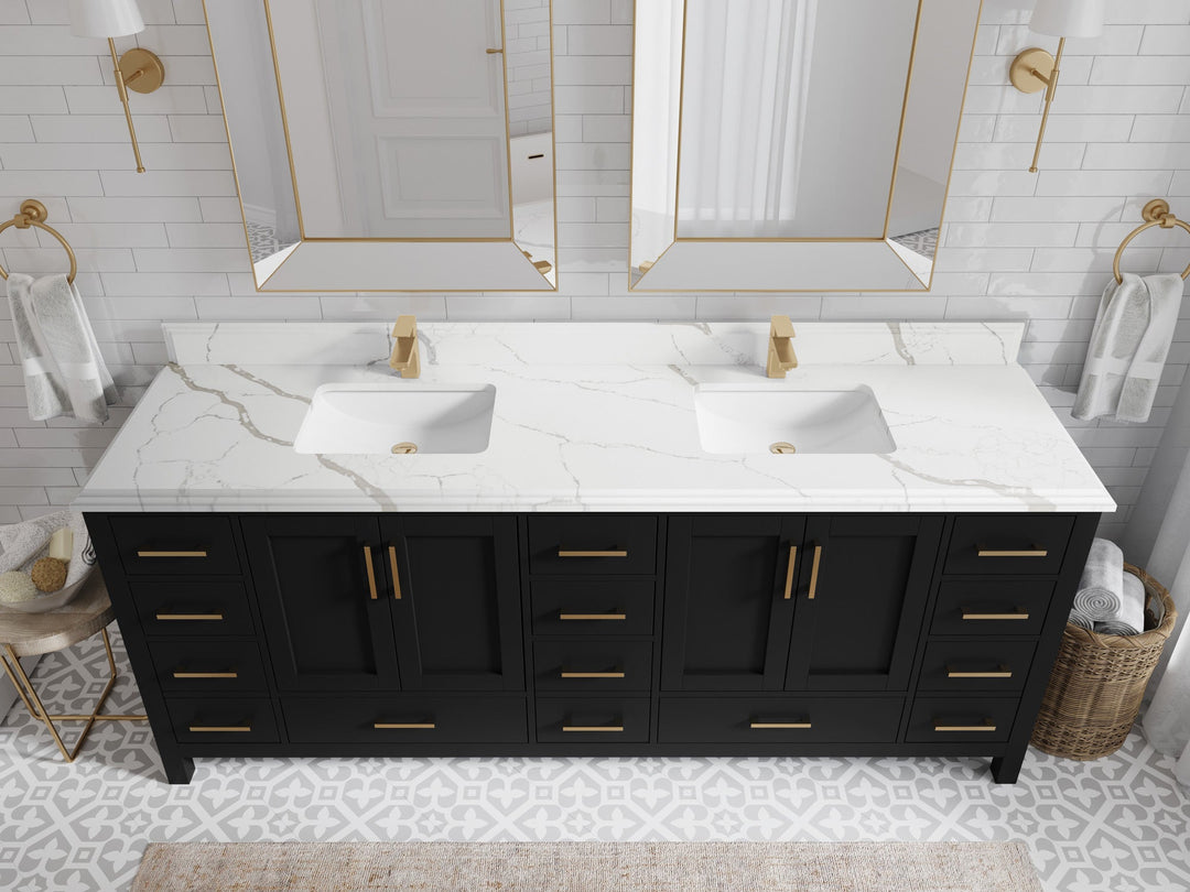 Malibu 84 in. W x 22 in. D Double Sink Bathroom Vanity - Willow Bath and Vanity