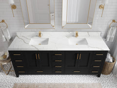 Malibu 84 in. W x 22 in. D Double Sink Bathroom Vanity - photo 26