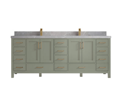Malibu 84 in. W x 22 in. D Double Sink Bathroom Vanity - Willow Bath and Vanity